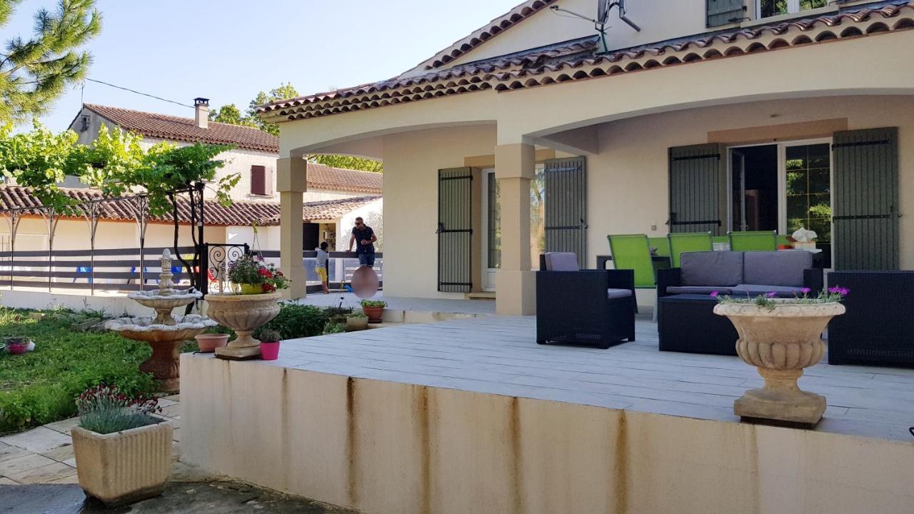 Charmante Maison Climatisee Vedene - Avignon Avec Piscine Exterior foto